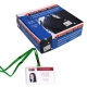 Identyfikator OPUS holder z taśmą 55x90mm OPAK.50 - zielona