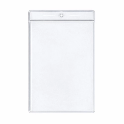 Identyfikator etui z folii PCV PR-10 82x110mm 1szt. pionowy ( otwór okrągły )