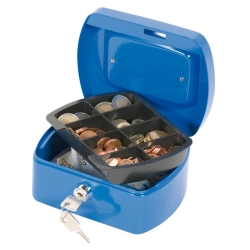 Kasetka na pieniądze Q-CONNECT mała - niebieska-295171
