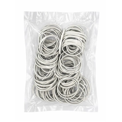 Gumki recepturki 100g (MAŁA PACZKA) 60x1,5x3,5 - białe