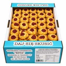 Ciastka ESTA kwiatek z nadzieniem 3kg.