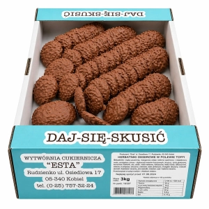 Ciastka ESTA deserowe w polewie toffi 3kg.