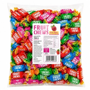 Cukierki owocowe FRUIT CHEWS 700g. bez dodatku cukru