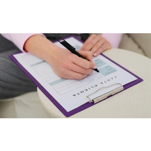 Podkładka z klipem clipboard BIURFOL A4 deska - pastelowa fioletowa-299388