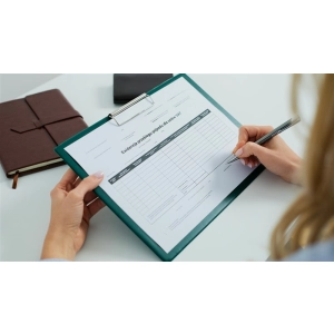 Podkładka z klipem clipboard BIURFOL A4 deska klip długi bok - czarna-299397