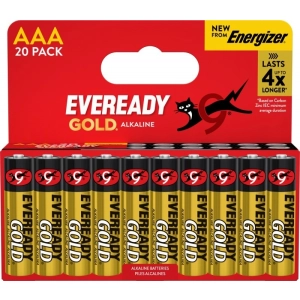 Baterie EVEREADY GOLD from ENERGIZER, AAA, LR03, 1,5V, DHP20 EU, 20 szt.
