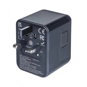 Adapter podróżny DONAU TRAVEL 521, czarny-299445