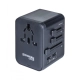 Adapter podróżny DONAU TRAVEL 521, czarny