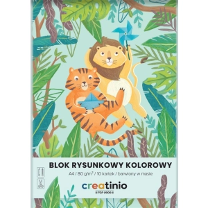 Blok rysunkowy TOP-2000 Creatino A4 10 kartek 80g. - kolorowy