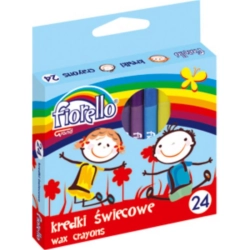 Kredki FIORELLO świecowe op.24 kolorów-302479