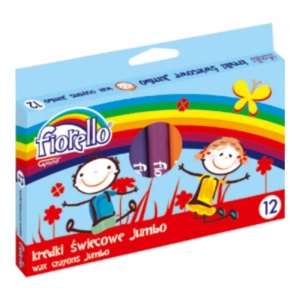 Kredki FIORELLO świecowe Jumbo op.12k. - okrągłe -302487