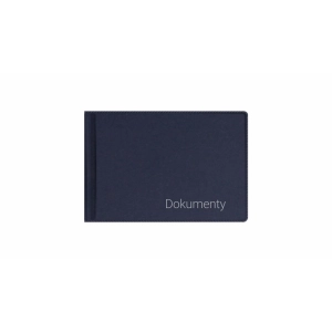 Okładka na dokumenty BIURFOL mała Premium - granatowa-302729