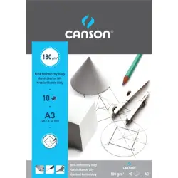 Blok techniczny CANSON A3 biały-303173