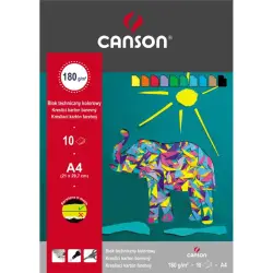 Blok techniczny CANSON A4 kolorowy-303175