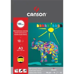 Blok techniczny CANSON A3 kolorowy-303176