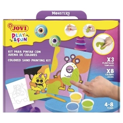 Zestaw do malowania piaskiem JOVI Play&Fun potwory