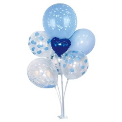 Zestaw balonów PARTY GO, 85cm, 7 szt., niebieskie