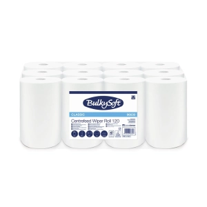 Ręcznik w roli BULKY SOFT mini do centralnego dozowania 1 warstwa 120m - biały 96630