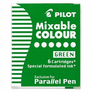 Naboje do piór PILOT Parallel Pen - zielone-672473