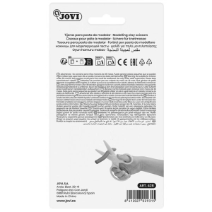 Nożyczki JOVI do plasteliny i mas plastycznych żółte-303532