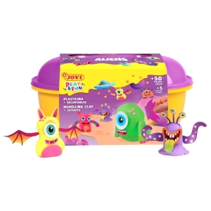 Plastelina JOVI zestaw Play&Fun kosmici-303568