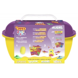 Plastelina JOVI zestaw Play&Fun kosmici-303574