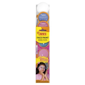 Farby do malowania twarzy JOVI Fantasy 3x8ml z pędzelkiem i gąbką mix kolorów-303589