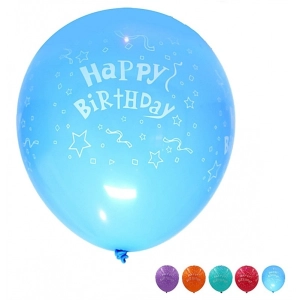 Zestaw balonów PARTY GO Happy Birthday, świecące, 30cm, 5 szt., mix kolorów
