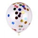 Zestaw balonów PARTY GO, z konfetti, 25cm, 6 szt., mix kolorów