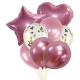 Zestaw balonów PARTY GO, 45cm, 8 szt., różowe