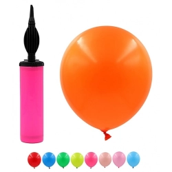 Zestaw balonów PARTY GO, z pompką, 25cm, 25 szt., mix kolorów
