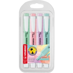 Zakreślacz STABILO SWING COOL pastel kpl. 4szt. 2754-08 STABILO-507813