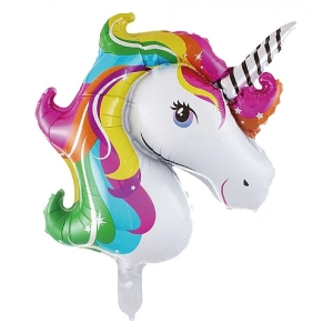 Balon PARTY GO Unicorn, 45cm, 1 szt., mix kolorów