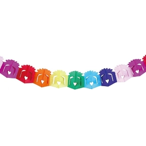 Girlanda papierowa PARTY GO Gift, 3m, mix kolorów