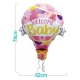 Balon PARTY GO Welcome Baby, 79cm, 1 szt., różowy