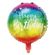 Balon PARTY GO Happy Birthday, 45cm, 1 szt., mix kolorów