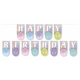 Girlanda PARTY GO Happy Birthday, 3m, mix kolorów