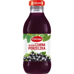 Sok FORTUNA 300ml. szkło - czarna porzeczka nektar