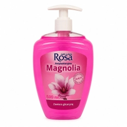Mydło w płynie ROSA 500 ml. z dozownikiem - magnolia