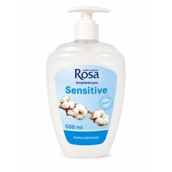 Mydło w płynie ROSA 500 ml. z dozownikiem - sensitive