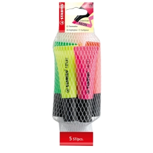 Zakreślacz STABILO NEON kpl.5szt.-507812