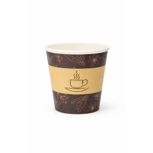 Kubek papierowy LOVE NATURE 100ml. op.50 - brązowy