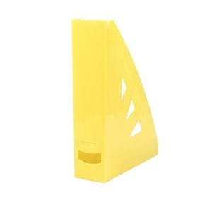 Pojemnik na dokumenty OFFICE PRODUCTS ażurowy A4 - żółty-305496