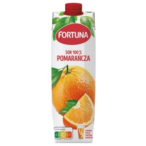 Sok FORTUNA 1l. - pomarańczowy
