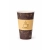 Kubek papierowy LOVE NATURE 420ml. op.50 - brązowy