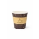 Kubek papierowy LOVE NATURE 100ml. op.50 - brązowy