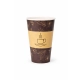 Kubek papierowy LOVE NATURE 420ml. op.50 - brązowy
