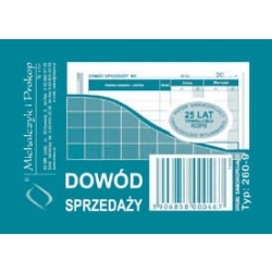 Druk MiP dowód sprzedaży A7 80 kartek 260-9