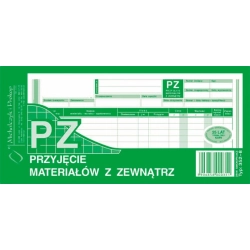 Druk MiP PZ przyjęcie materiałów na zewnątrz 1/3 A4 80 kartek 352-8