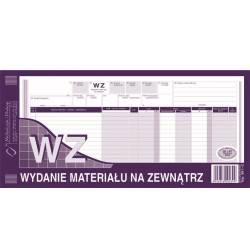 Druk MiP WZ wydanie materiałów na zewnątrz 1/3 A3 80 kartek 361-2